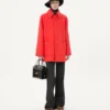 Manteau simple boutonnage Valentino en drap de laine Manteau simple boutonnage Valentino en drap de laine