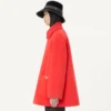 Manteau simple boutonnage Valentino en drap de laine Manteau simple boutonnage Valentino en drap de laine