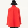 Manteau simple boutonnage Valentino en drap de laine Manteau simple boutonnage Valentino en drap de laine