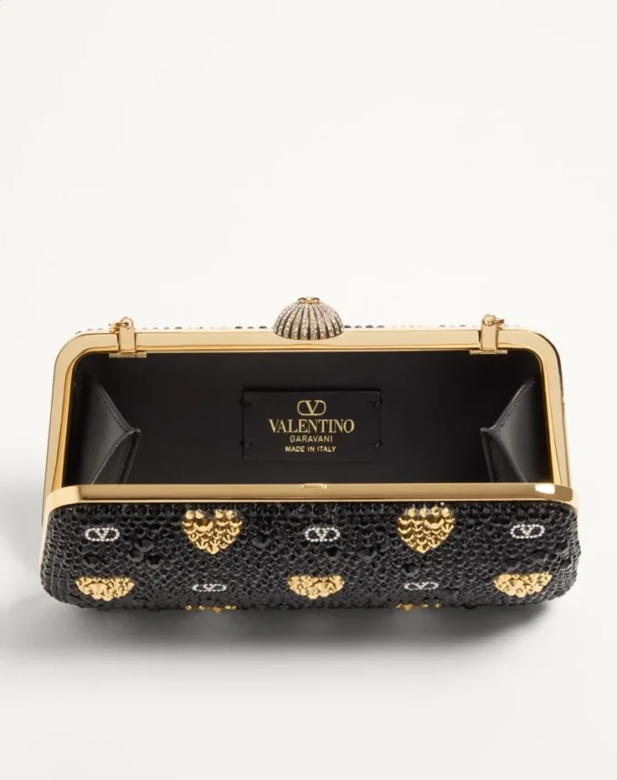 Minaudière Carry Secrets avec motif Cour de Cœur en strass Minaudière Carry Secrets avec motif Cour de Cœur en strass