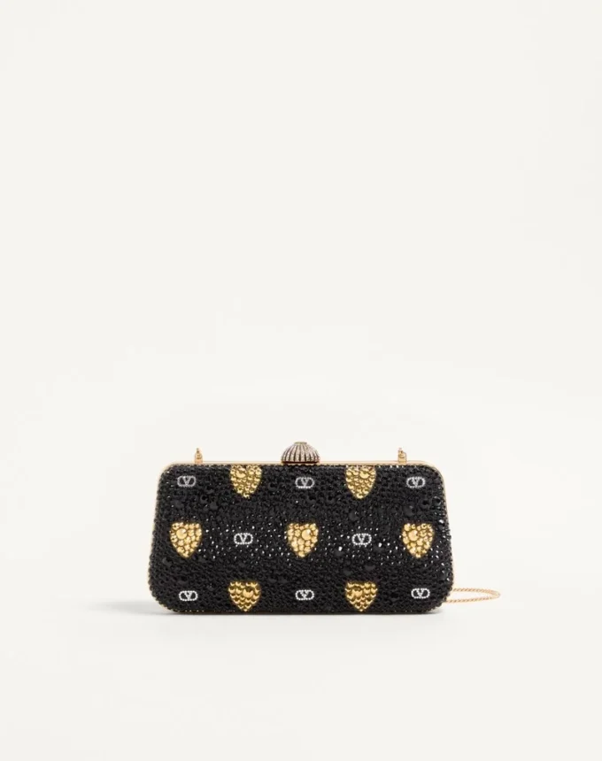 Minaudière Carry Secrets avec motif Cour de Cœur en strass Minaudière Carry Secrets avec motif Cour de Cœur en strass