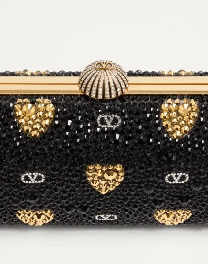 Minaudière Carry Secrets avec motif Cour de Cœur en strass Minaudière Carry Secrets avec motif Cour de Cœur en strass