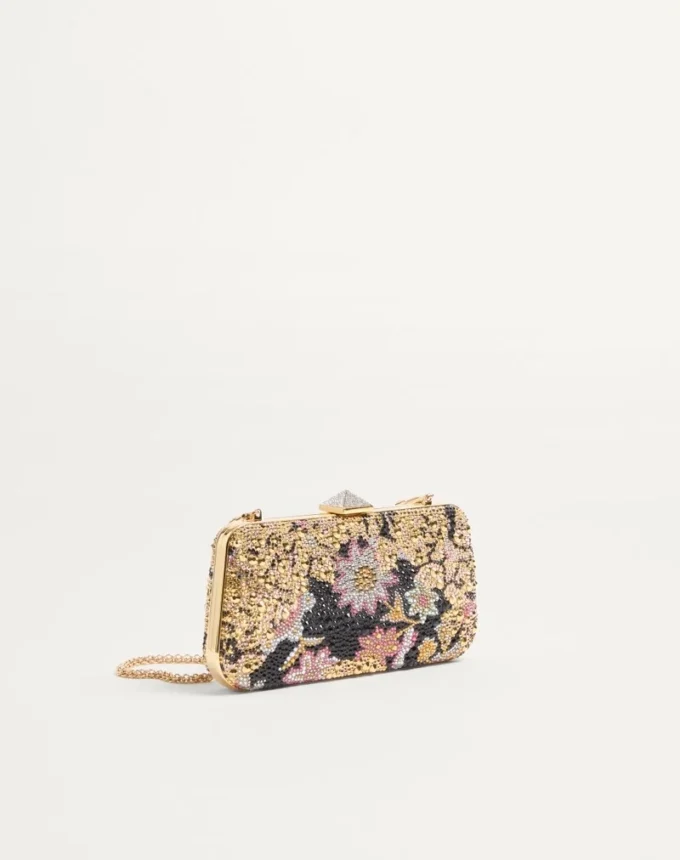 Minaudière Carry Secrets avec strass et motif Apres L’Hiver Minaudière Carry Secrets avec strass et motif Apres L’Hiver
