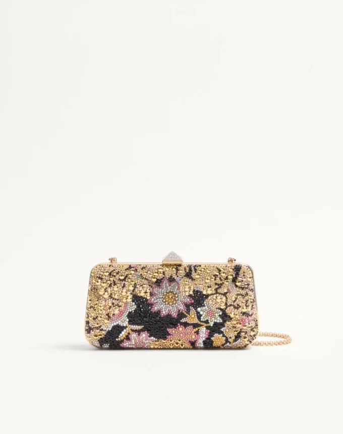 Minaudière Carry Secrets avec strass et motif Apres L’Hiver Minaudière Carry Secrets avec strass et motif Apres L’Hiver