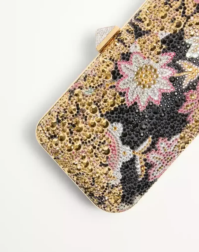 Minaudière Carry Secrets avec strass et motif Apres L’Hiver Minaudière Carry Secrets avec strass et motif Apres L’Hiver