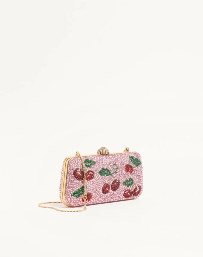 Minaudière Valentino Garavani Carry Secrets avec motif en strass Cherryfic Minaudière Valentino Garavani Carry Secrets avec motif en strass Cherryfic