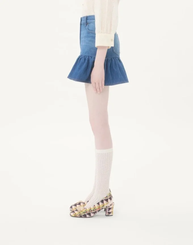 Mini-jupe en denim Mini-jupe en denim