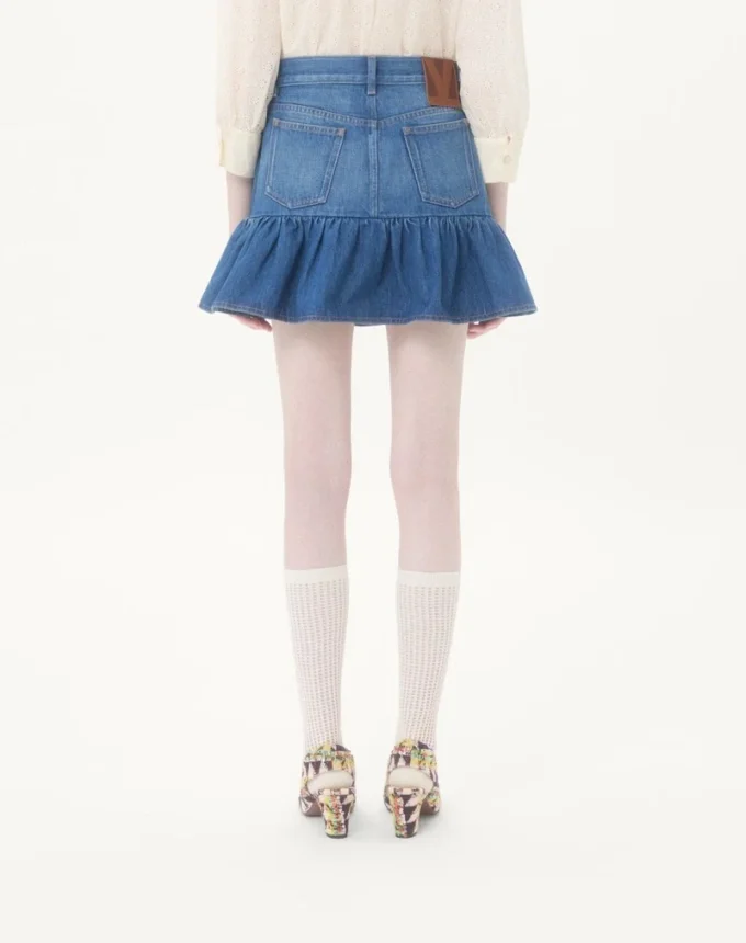 Mini-jupe en denim Mini-jupe en denim