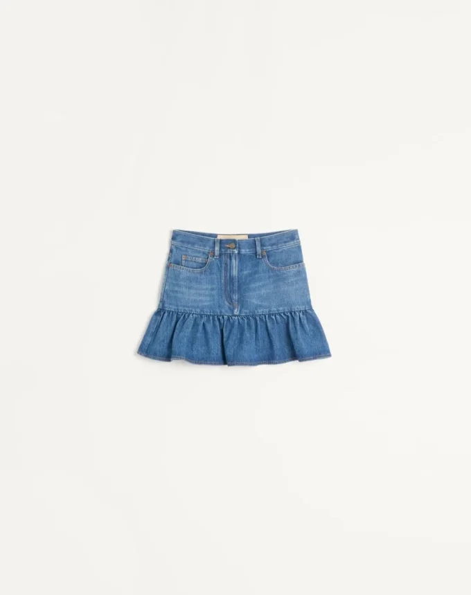 Mini-jupe en denim Mini-jupe en denim