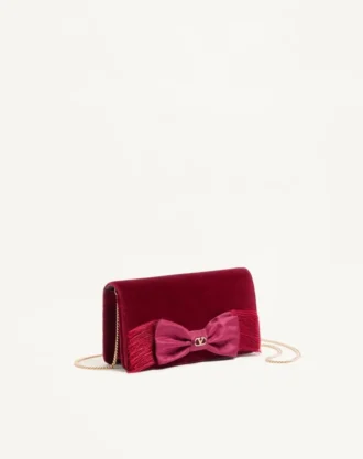 Mini sac à bandoulière en velours Vlogo Signature