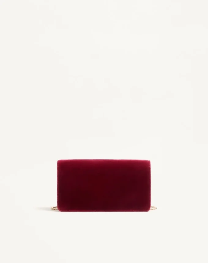 Mini sac à bandoulière en velours Vlogo Signature Mini sac à bandoulière en velours Vlogo Signature