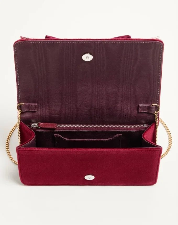 Mini sac à bandoulière en velours Vlogo Signature Mini sac à bandoulière en velours Vlogo Signature