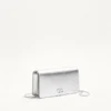 Mini sac à bandoulière VLogo Signature en cuir de veau grainé laminé Mini sac à bandoulière VLogo Signature en cuir de veau grainé laminé