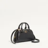 Mini sac bowling VLogo Signature en cuir de veau grainé Mini sac bowling VLogo Signature en cuir de veau grainé