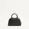 Mini sac bowling VLogo Signature en cuir de veau grainé Mini sac bowling VLogo Signature en cuir de veau grainé