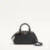 Mini sac bowling VLogo Signature en cuir de veau grainé Mini sac bowling VLogo Signature en cuir de veau grainé