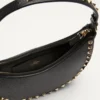 Mini sac hobo Rockstud en cuir de veau grainé Mini sac hobo Rockstud en cuir de veau grainé