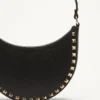 Mini sac hobo Rockstud en cuir de veau grainé Mini sac hobo Rockstud en cuir de veau grainé