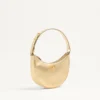Mini sac hobo Vlogo Signature en cuir de veau grainé laminé Mini sac hobo Vlogo Signature en cuir de veau grainé laminé