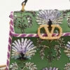 Mini sac à main brodé Valentino Garavani Vsling avec logo bijou Mini sac à main brodé Valentino Garavani Vsling avec logo bijou