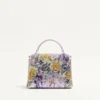 Mini sac à main Valentino Garavani Vsling avec motif Flowerism en strass et logo bijou Mini sac à main Valentino Garavani Vsling avec motif Flowerism en strass et logo bijou