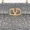 Mini sac à main Valentino Garavani Vsling avec strass et logo bijou Mini sac à main Valentino Garavani Vsling avec strass et logo bijou