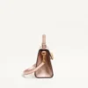Mini sac à main Valentino Garavani Vsling en cuir de veau grainé laminé avec logo bijou Mini sac à main Valentino Garavani Vsling en cuir de veau grainé laminé avec logo bijou