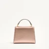 Mini sac à main Valentino Garavani Vsling en cuir de veau grainé laminé avec logo bijou Mini sac à main Valentino Garavani Vsling en cuir de veau grainé laminé avec logo bijou