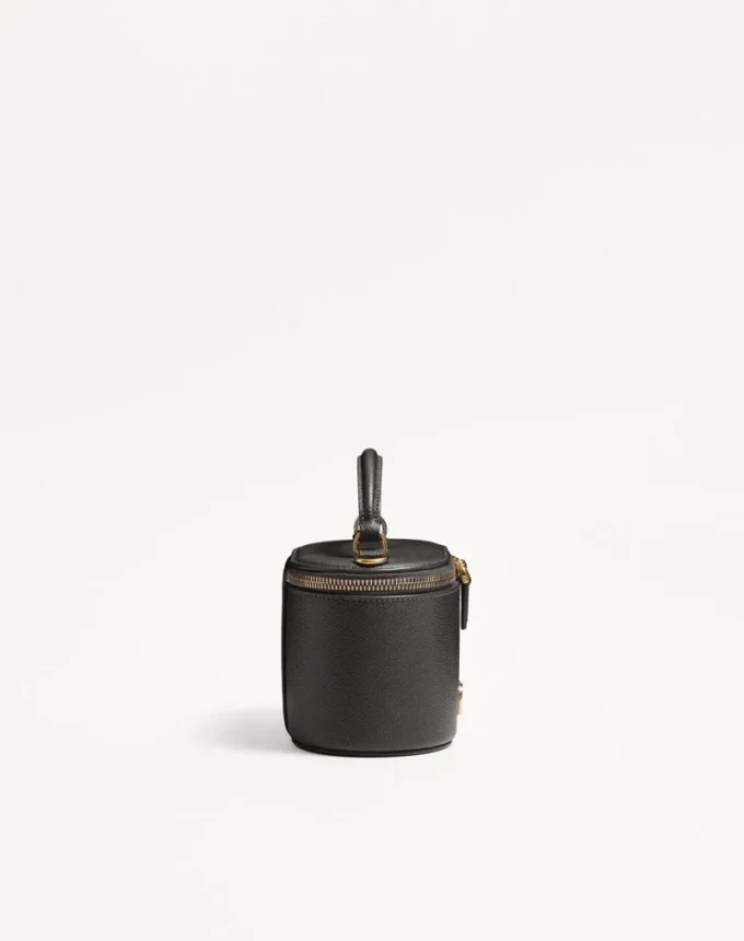 Mini sac à main Vlogo Signature en cuir de veau grainé Mini sac à main Vlogo Signature en cuir de veau grainé