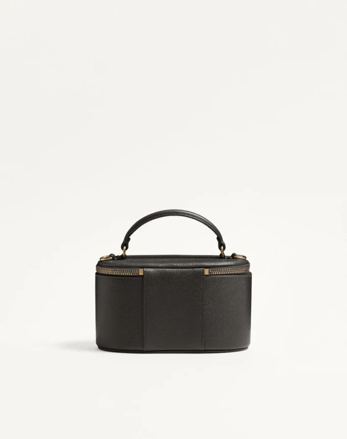 Mini sac à main Vlogo Signature en cuir de veau grainé Mini sac à main Vlogo Signature en cuir de veau grainé