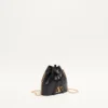 Mini sac seau en cuir nappa avec chaîne signature Vlogo Mini sac seau en cuir nappa avec chaîne signature Vlogo