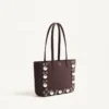 Mini sac shopping en daim Nellcôte de Valentino Garavani Mini sac shopping en daim Nellcôte de Valentino Garavani