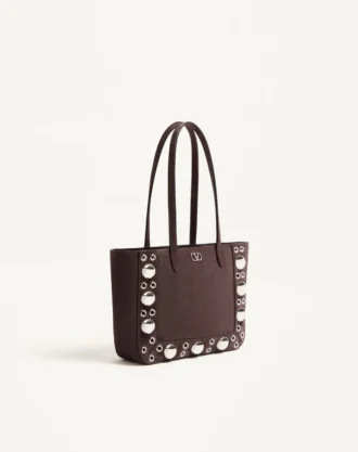 Mini sac shopping en daim Nellcôte de Valentino Garavani