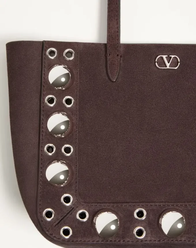 Mini sac shopping en daim Nellcôte de Valentino Garavani Mini sac shopping en daim Nellcôte de Valentino Garavani