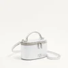 Mini trousse de toilette VLogo Signature en cuir de veau grainé laminé Mini trousse de toilette VLogo Signature en cuir de veau grainé laminé