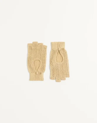 Mitaines en maille lurex