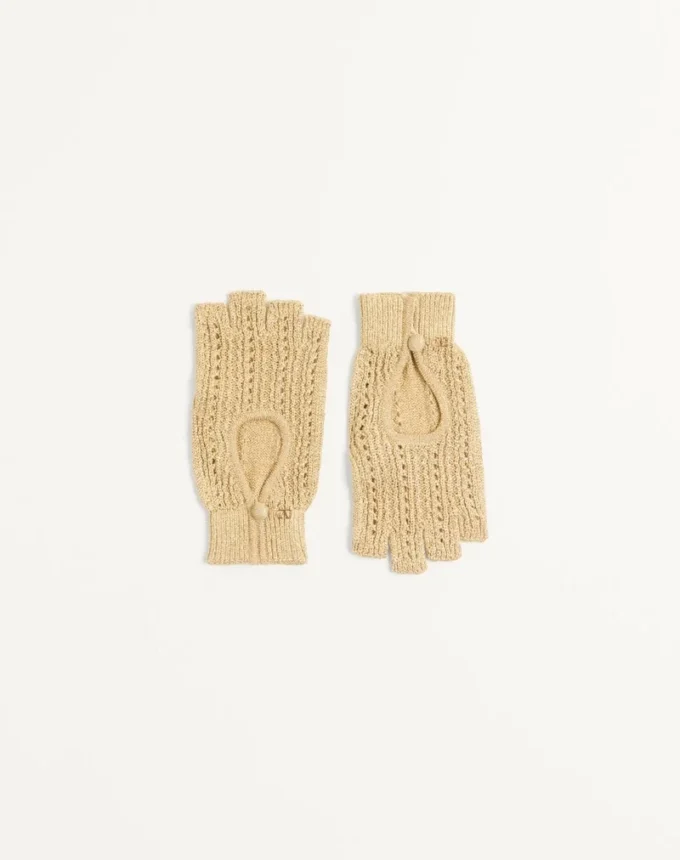 Mitaines en maille lurex