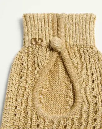 Mitaines en maille lurex