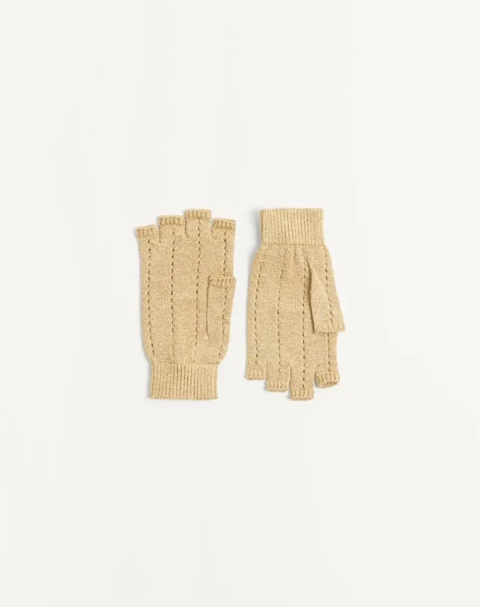 Mitaines en maille lurex
