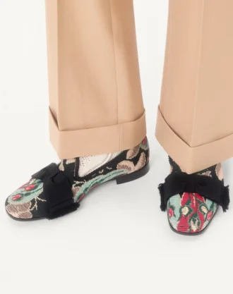 Mocassins Bowow en tissu jacquard