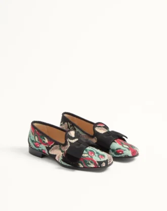 Mocassins Bowow en tissu jacquard