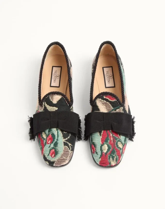 Mocassins Bowow en tissu jacquard