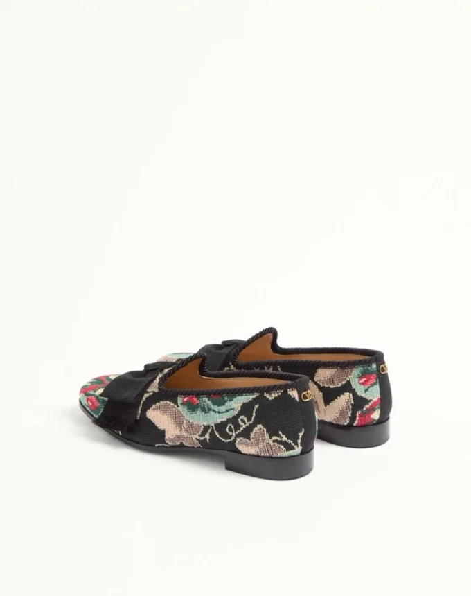 Mocassins Bowow en tissu jacquard