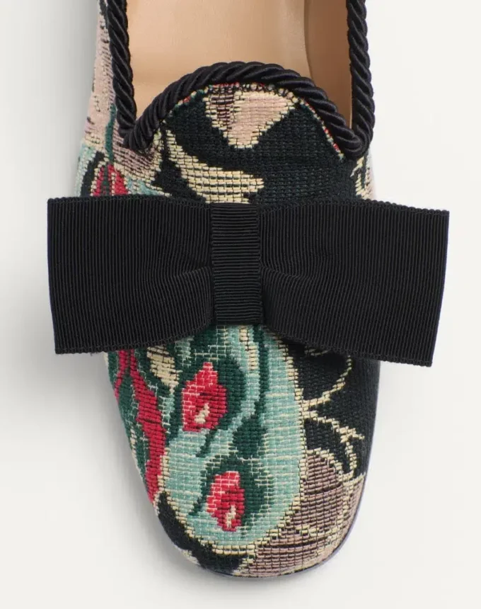 Mocassins Bowow en tissu jacquard