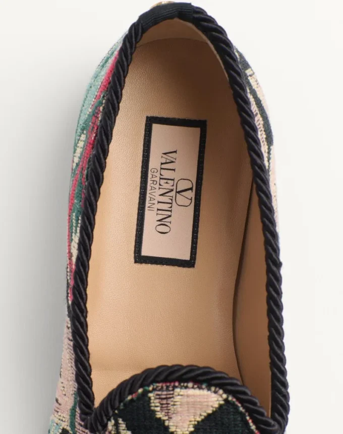 Mocassins Bowow en tissu jacquard