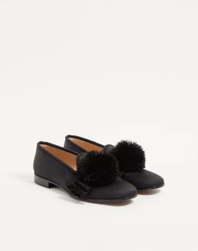 Mocassins Bowow en tissu moiré