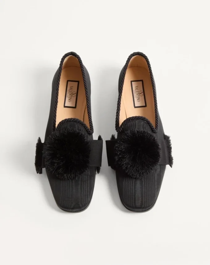 Mocassins Bowow en tissu moiré