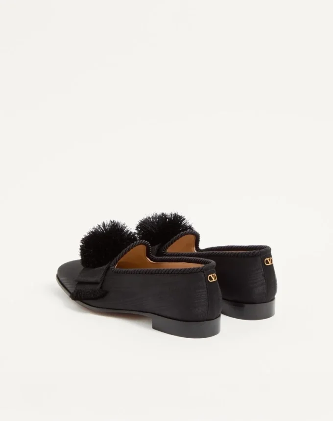 Mocassins Bowow en tissu moiré