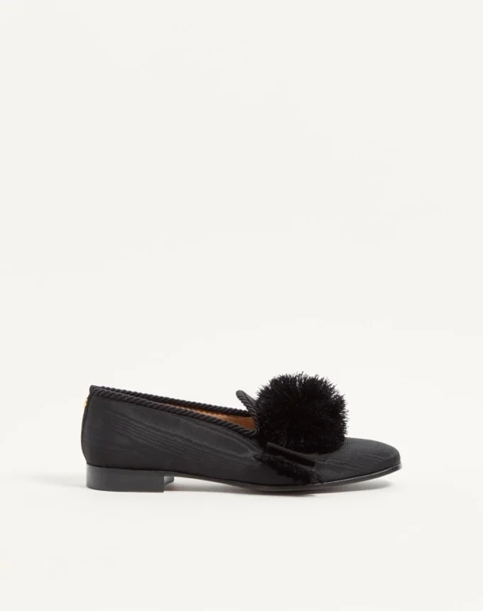 Mocassins Bowow en tissu moiré