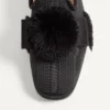 Mocassins Bowow en tissu moiré